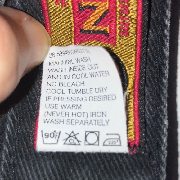 Vintage Lawman Black Jeans No Back Pockets 1990’s Country Line Dance Size 11‎ - Picture 9 of 9